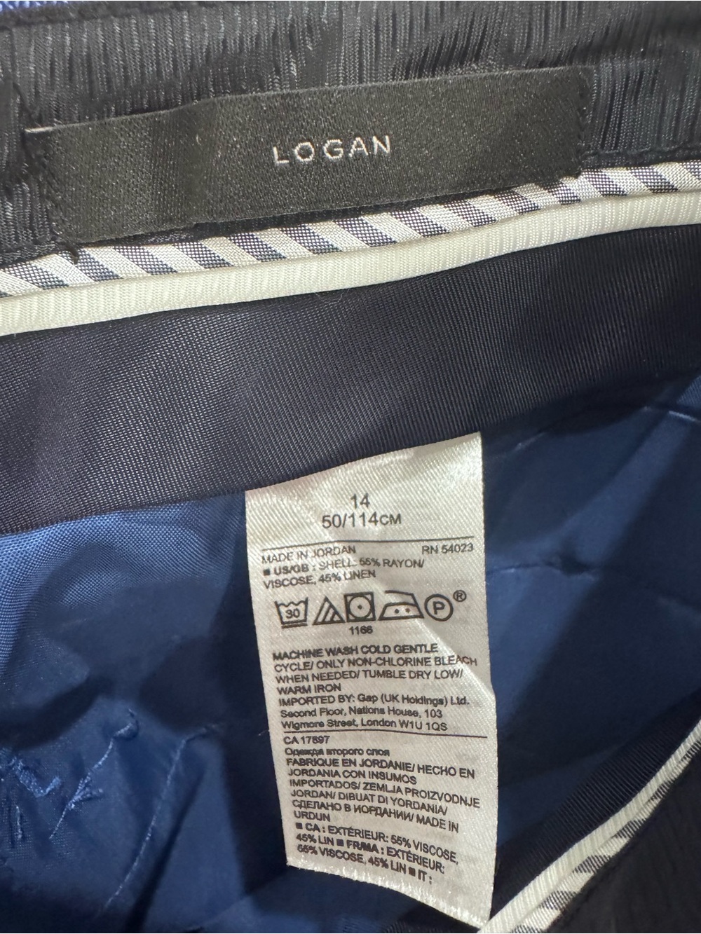 Banana Republic Linen blend Dress Pants in Blue - Picture 4 of 5
